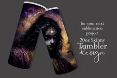 Halloween Tumbler Wrap, Halloween Demon Girl Tumbler, t4 Product Image 2