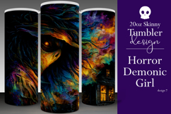 Halloween Tumbler Wrap, Halloween Demon Girl Tumbler, t7 Product Image 1