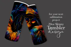 Halloween Tumbler Wrap, Halloween Demon Girl Tumbler, t8 Product Image 2