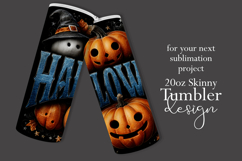 Halloween Tumbler Wrap, Halloween Pumpkin Ghosts Tumbler t4 Product Image 2