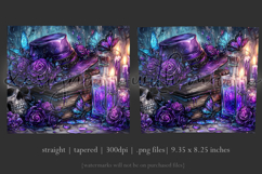 Halloween Tumbler Wrap, Hat, Flowers, Skull Tumbler Wrap, t4 Product Image 3