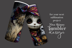 Halloween Tumbler Wrap, Halloween Raggedy Scarecrow, t1 Product Image 2