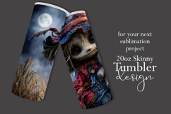 Halloween Tumbler Wrap, Halloween Raggedy Scarecrow, t2 Product Image 2