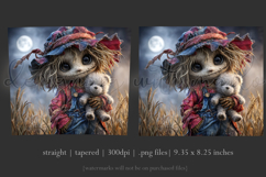 Halloween Tumbler Wrap, Halloween Raggedy Scarecrow, t2 Product Image 3