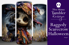 Halloween Tumbler Wrap, Halloween Raggedy Scarecrow, t4 Product Image 1