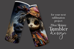 Halloween Tumbler Wrap, Halloween Raggedy Scarecrow, t4 Product Image 2