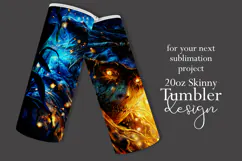 Halloween Tumbler Wrap, Halloween Scary Scarecrow Tumbler t1 Product Image 2