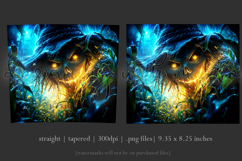 Halloween Tumbler Wrap, Halloween Scary Scarecrow Tumbler t2 Product Image 3