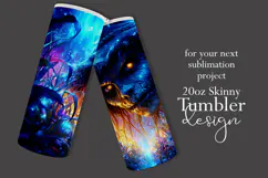 Halloween Tumbler Wrap, Halloween Scary Scarecrow Tumbler t3 Product Image 2