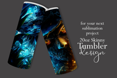 Halloween Tumbler Wrap, Halloween Scary Scarecrow Tumbler t4 Product Image 2