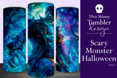 Halloween Tumbler Wrap, Halloween Scary Monster Tumbler t5 Product Image 1