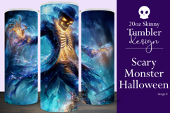 Halloween Tumbler Wrap, Halloween Scary Monster Tumbler t8 Product Image 1