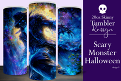 Halloween Tumbler Wrap, Halloween Scary Monster Tumbler t9 Product Image 1
