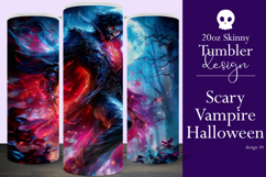 Halloween Tumbler Wrap, Halloween Scary Vampire Tumbler, t10 Product Image 1