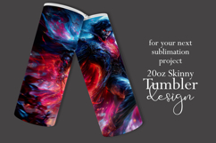 Halloween Tumbler Wrap, Halloween Scary Vampire Tumbler, t10 Product Image 2