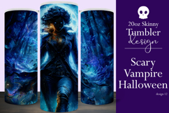Halloween Tumbler Wrap, Halloween Scary Vampire Tumbler, t12 Product Image 1