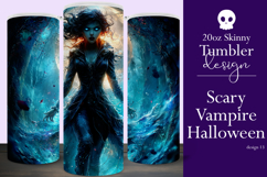 Halloween Tumbler Wrap, Halloween Scary Vampire Tumbler, t13 Product Image 1