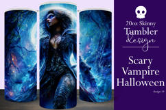 Halloween Tumbler Wrap, Halloween Scary Vampire Tumbler, t14 Product Image 1