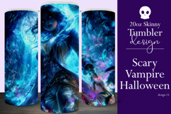 Halloween Tumbler Wrap, Halloween Scary Vampire Tumbler, t15 Product Image 1