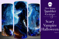 Halloween Tumbler Wrap, Halloween Scary Vampire Tumbler, t16 Product Image 1
