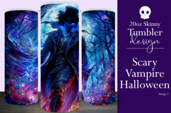 Halloween Tumbler Wrap, Halloween Scary Vampire Tumbler, t2 Product Image 1