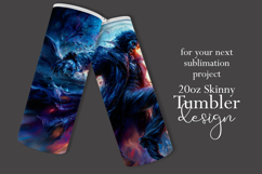 Halloween Tumbler Wrap, Halloween Scary Vampire Tumbler, t3 Product Image 2