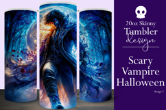 Halloween Tumbler Wrap, Halloween Scary Vampire Tumbler, t5 Product Image 1