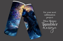 Halloween Tumbler Wrap, Halloween Scary Werewolf Tumbler, 1 Product Image 2