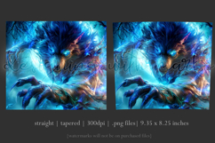 Halloween Tumbler Wrap, Halloween Scary Werewolf Tumbler, 11 Product Image 3