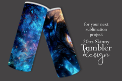 Halloween Tumbler Wrap, Halloween Scary Werewolf Tumbler, 2 Product Image 2