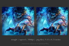 Halloween Tumbler Wrap, Halloween Scary Werewolf Tumbler, 5 Product Image 3