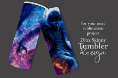 Halloween Tumbler Wrap, Halloween Scary Werewolf Tumbler, 6 Product Image 2