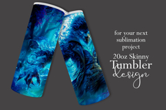 Halloween Tumbler Wrap, Halloween Scary Werewolf Tumbler, 7 Product Image 2