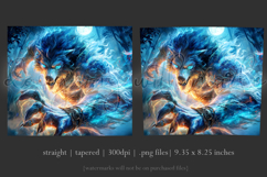 Halloween Tumbler Wrap, Halloween Scary Werewolf Tumbler, 9 Product Image 3