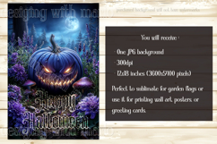 Halloween Garden Flag, Happy Halloween, Jack o Lantern Flag Product Image 2