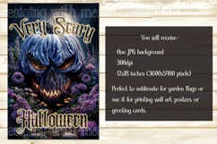 Halloween Garden Flag, Very Scary Halloween Jack o Lantern Product Image 2