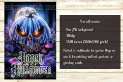 Halloween Garden Flag, Happy Halloween, Jack o Lantern Flag Product Image 2