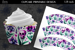Printable Funny Halloween Cupcake Wrapper Product Image 1