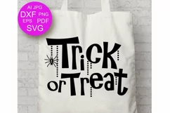 Trick or Treat SVG Happy Halloween svg Spider svg files Dxf Product Image 2