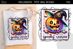 Neon Iridescent Halloween Trendy Candy Tote Bag Sublimation Product Image 1