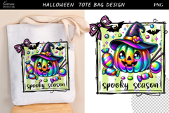 Neon Iridescent Halloween Trendy Candy Tote Bag Sublimation Product Image 1