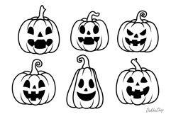 Halloween SVG, Cute Pumpkin Halloween SVG, Pumpkin SVG Product Image 3