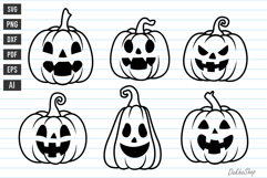 Halloween SVG, Cute Pumpkin Halloween SVG, Pumpkin SVG Product Image 2