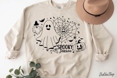 Halloween SVG Halloween Scene SVG Funny Halloween Ghost SVG Product Image 4
