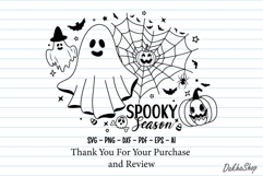 Halloween Svg Spooky Season Svg Halloween Ghost Spider web Product Image 10