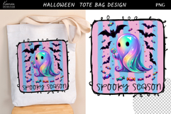 Neon Iridescent Halloween Trendy Candy Tote Bag Sublimation Product Image 1
