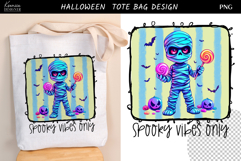 Neon Iridescent Halloween Trendy Candy Tote Bag Sublimation Product Image 1