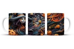 Halloween Mug Wrap Sublimation Designs, 3d Mug, Halloween Png