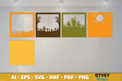 Halloween Scene 3D Shadow Box Layered Papercut SVG Product Image 3