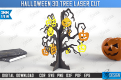 Halloween 3D Tree Laser Cut | Seasonal Home Décor Idea | CNC Product Image 1